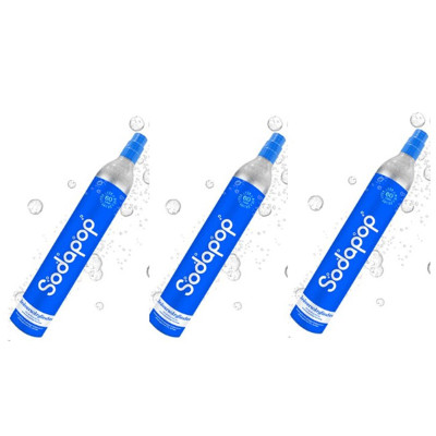 Sodapop Универсален газов цилиндър CО2 425гр. Комплект 3 броя