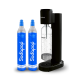 Sodapop Машина за Сода COOPER PRO black с 2 броя цилиндър с газ CO2