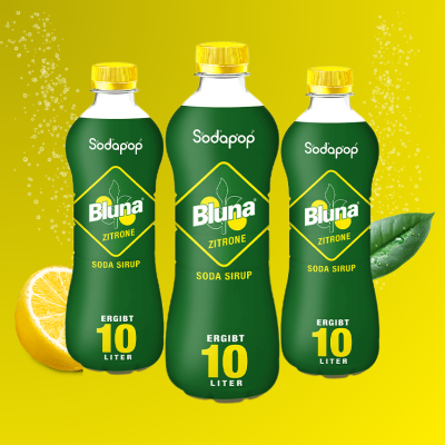 Sodapop BLUNA Сироп Лимон 500мл за 10 литра 3 броя