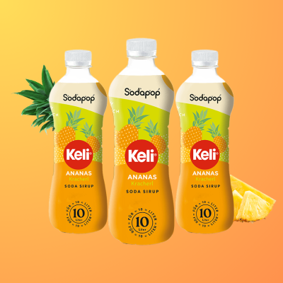 Sodapop KELI Сироп Ананас  500мл за 10 литра 3 броя