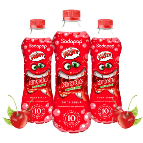 Sodapop FRITT Сироп Череша 500мл. 3 броя без захар
