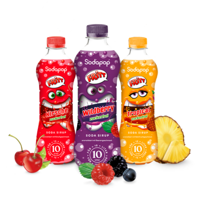 Sodapop FRITT Комплект сиропи 3 броя