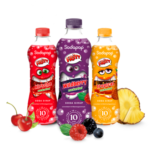 Sodapop FRITT Комплект сиропи 3 броя