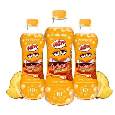 Sodapop FRITT Сироп Тропик 500мл. 3 броя без захар